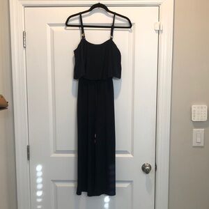 Tommy Hilfiger Elegant Navy Maxi Dress, Size XS